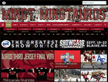 Tablet Screenshot of minotauroshockey.com